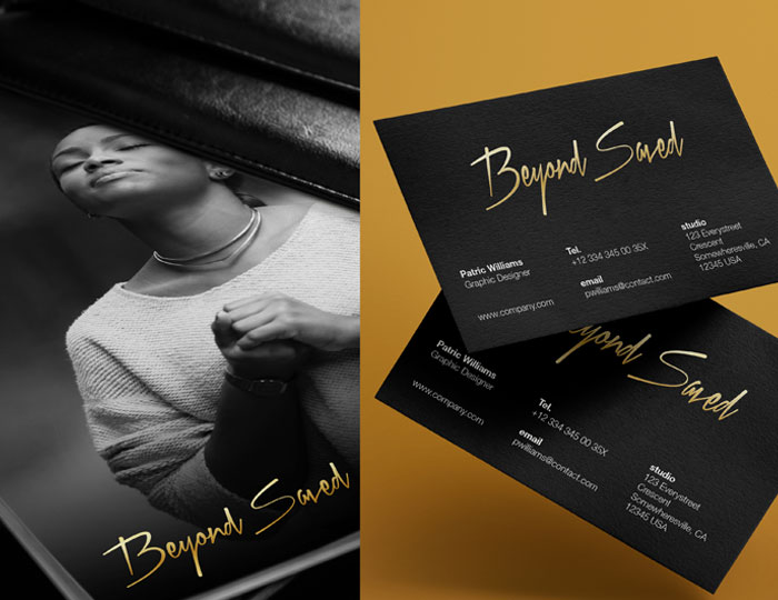 Business card design sample