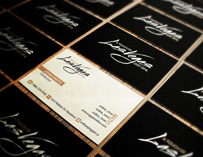 Business card design sample