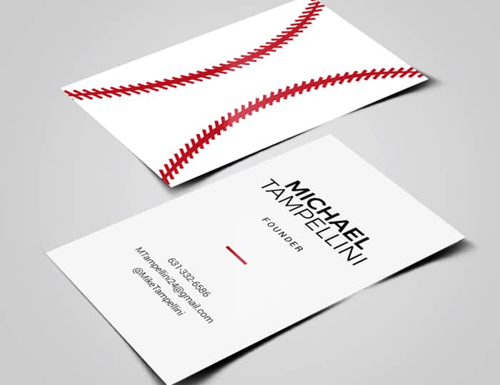 Business card design sample